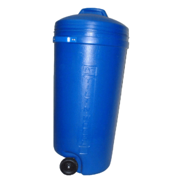Basurero con ruedas 140 lts.