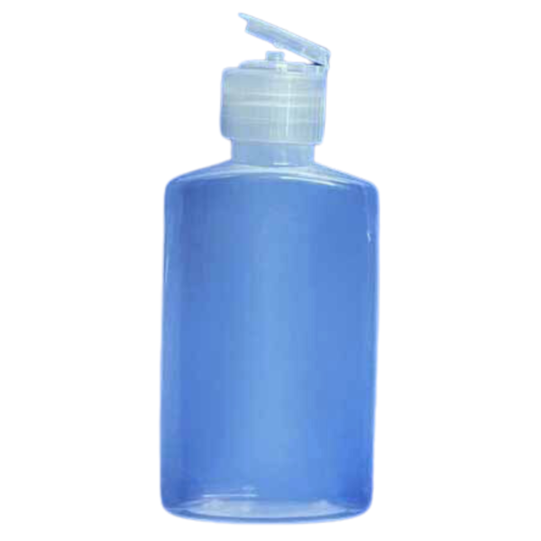 Botella 150 cc boca 280 plana alcohol Gel tapa Flip top