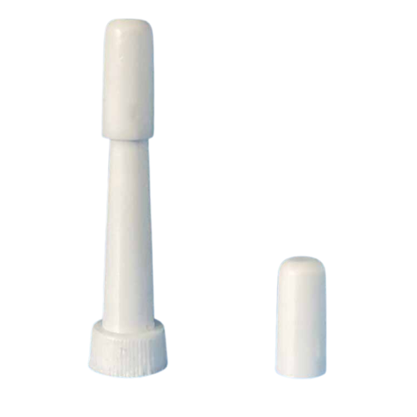 Canula plástica H 2 con tapita para pomo AL