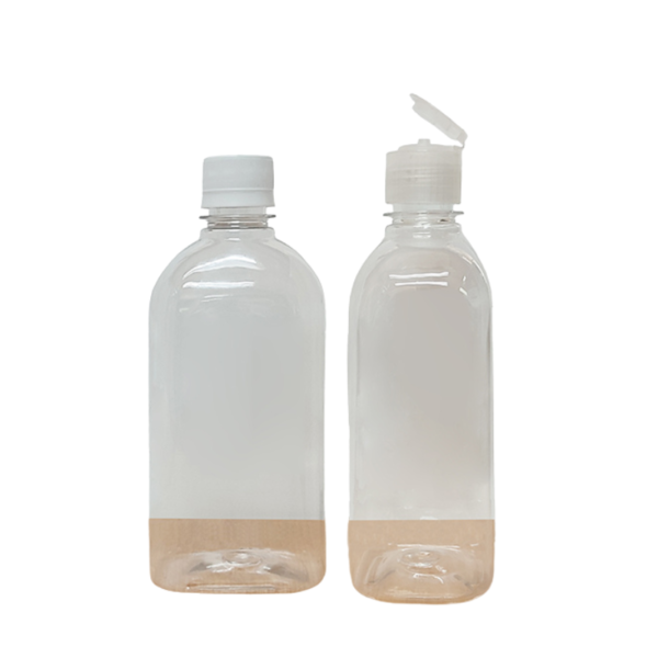 Botella PET 500 cc. Boca 280 Rectangular para jabón